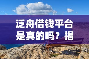 泛舟借钱平台是真的吗？揭秘平台真相，借款前必看！