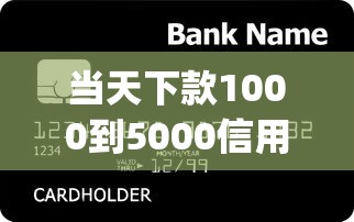 当天下款1000到5000信用贷款秒批，公布5个高能分期贷款app新秀