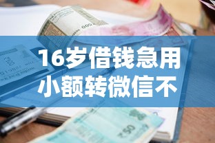 16岁借钱急用小额转微信不用银行卡：罗列5个网络贷款平台排名不分先后