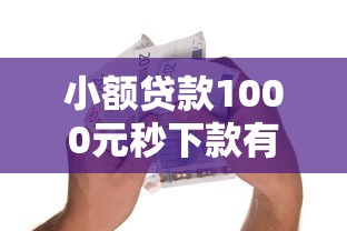 小额贷款1000元秒下款有哪些正规？推荐5个七天贷款平台