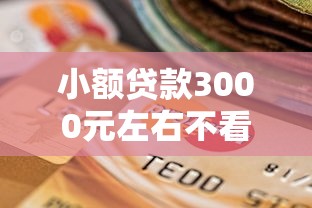 小额贷款3000元左右不看征信：罗列5个能借钱的平台
