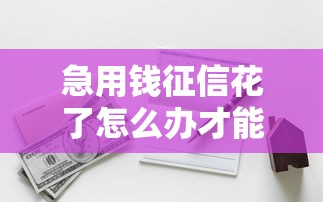 急用钱征信花了怎么办才能借到钱？整合5个征信花了还可以借钱的平台
