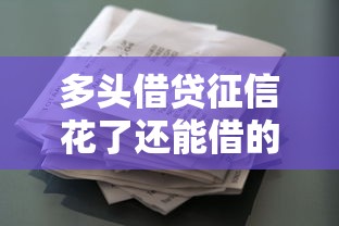 多头借贷征信花了还能借的平台:分享5个360贷款平台 多头借贷征信花了还能借的平台:分享5个360贷款平台