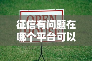 征信有问题在哪个平台可以贷款：公布五个房产抵押贷款平台