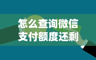 怎么查询微信支付额度还剩多少？整合5个不上征信的贷款app