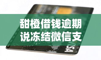 甜橙借钱逾期说冻结微信支付？公布五个不查大数据的网贷口子