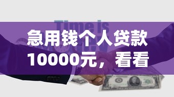急用钱个人贷款10000元，看看这5个100%可以借钱的平台