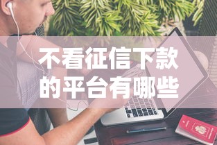 不看征信下款的平台有哪些：罗列五个正规网上贷款平台