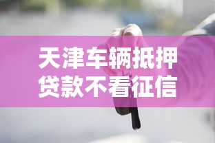 天津车辆抵押贷款不看征信：梳理5个找贷款平台