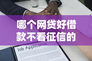 哪个网贷好借款不看征信的：梳理五个什么贷款平台好通过