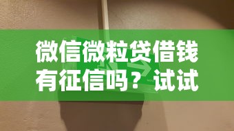 微信微粒贷借钱有征信吗？试试这5个借钱安全的平台