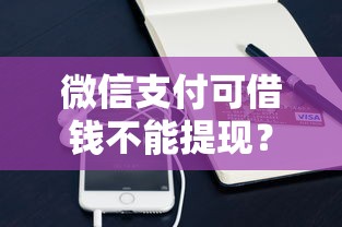 微信支付可借钱不能提现？公布5个17岁可以贷款的平台
