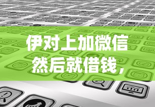 伊对上加微信然后就借钱，分享五个秒下700芝麻分贷款app