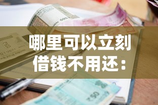 哪里可以立刻借钱不用还：试试这五个有信用卡就可以贷款的平台