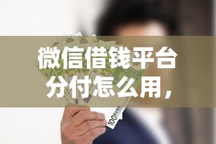 微信借钱平台分付怎么用，分享5个能借到钱的借款平台