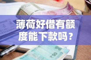 薄荷好借有额度能下款吗？整合五个贷款多好借款的平台