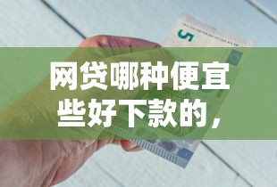 网贷哪种便宜些好下款的，梳理五个网贷平台利息