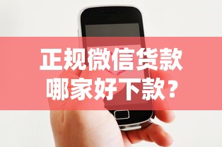 正规微信货款哪家好下款？公布五个好贷款平台