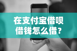 在支付宝借呗借钱怎么借？公布5个黑户都能下的平台