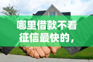 哪里借款不看征信最快的，分享5个逾期了还能在平台贷款