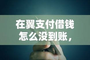在翼支付借钱怎么没到账，整合五个高额度贷款平台