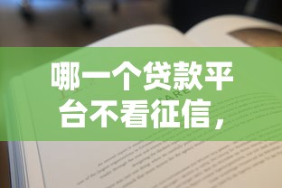 哪一个贷款平台不看征信，试试这五个无征信贷款平台