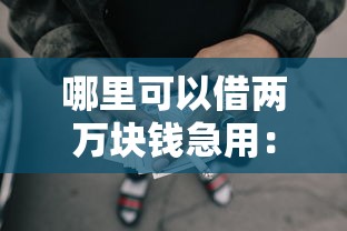 哪里可以借两万块钱急用：梳理5个最新网贷口子今日整理这五个软件