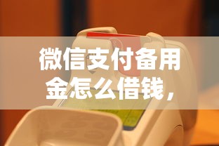 微信支付备用金怎么借钱，整合五个逾期太多仍可下款的平台