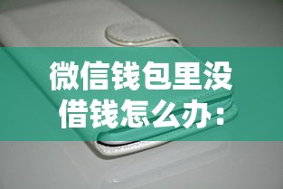 微信钱包里没借钱怎么办：公布5个借300块钱用什么软件