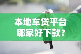 本地车贷平台哪家好下款？整合五个1000至5000的小额贷款口子