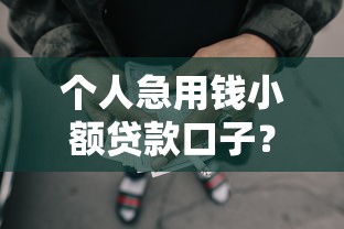 个人急用钱小额贷款口子？公布5个网贷天眼平台