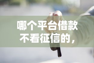 哪个平台借款不看征信的，梳理5个借钱靠谱的平台