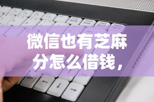 微信也有芝麻分怎么借钱，看看这5个黑户下款软件