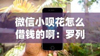 微信小呗花怎么借钱的啊：罗列五个借钱大平台