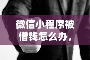 微信小程序被借钱怎么办，罗列五个正规借钱平台