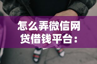 怎么弄微信网贷借钱平台：整合5个平台贷款正规