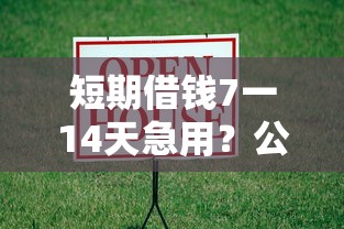 短期借钱7一14天急用？公布5个黑户借款口子