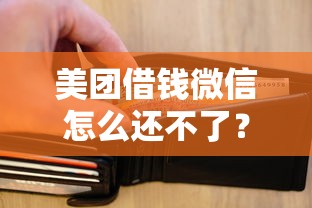 美团借钱微信怎么还不了？试试这5个无条件放款的平台5w