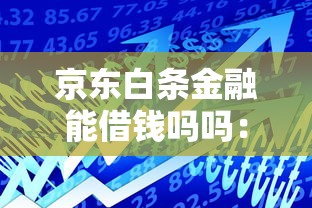 京东白条金融能借钱吗吗：公布5个负债平台可以借钱
