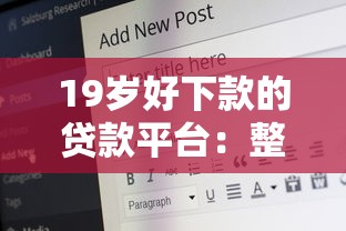 19岁好下款的贷款平台：整合5个轻松贷10万的平台
