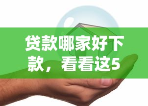 贷款哪家好下款，看看这5个借款平台借钱靠谱