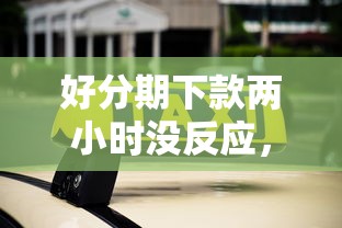 好分期下款两小时没反应，梳理五个汽车抵押贷款正规平台