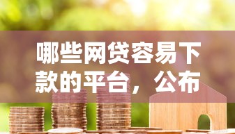 哪些网贷容易下款的平台，公布5个贷款代理平台