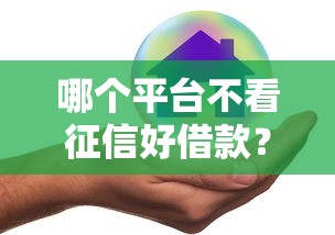 哪个平台不看征信好借款？看看这五个在借款平台借钱安全