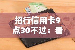 招行信用卡9点30不过：看看这五个最容易下款的贷款平台不看征信