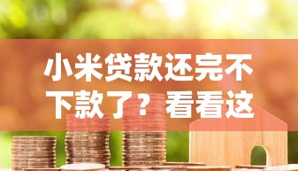 小米贷款还完不下款了？看看这五个民间贷款平台