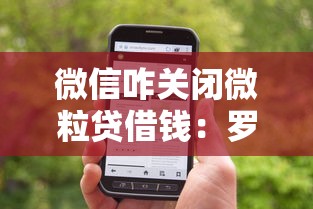 微信咋关闭微粒贷借钱：罗列五个利息低的正规借钱平台