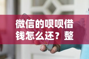 微信的呗呗借钱怎么还？整合5个网络平台借钱比较可靠