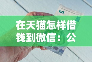 在天猫怎样借钱到微信：公布五个正规的借钱平台