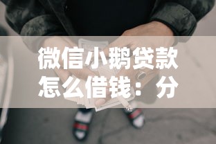 微信小鹅贷款怎么借钱：分享五个不看负债秒下款的网贷平台